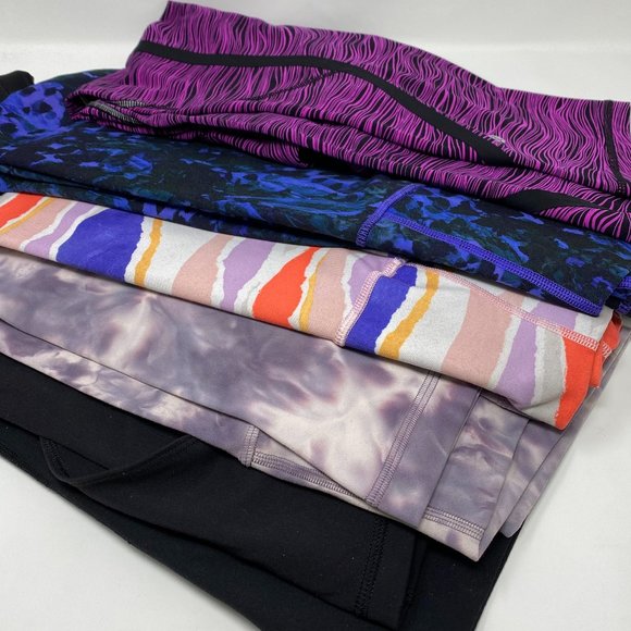 lululemon athletica Pants - Lululemon Bundle of 5 Pre-owned Activewear Leggings Sizes 8 - 10